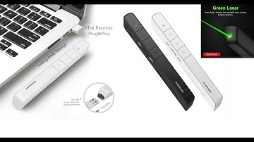 Wireless Presenter Green Laser Light Rechargeable PowerPoint Clicker Presentation from Aliexpress