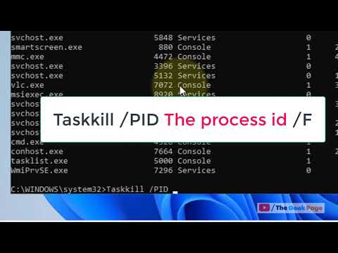 Use Taskkill to