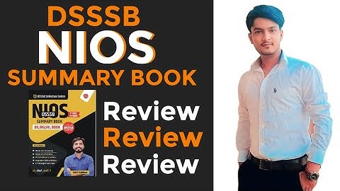 DSSSB NIOS BOOK REVIEW|ROHIT VAIDWAN SIR| NIOS book review|​⁠dsssb2023|dsssb pedagogy|summary book