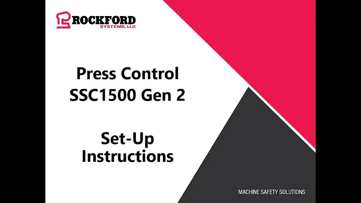 Rockford Systems | SSC1500 Gen 2 Set-Up Instructions