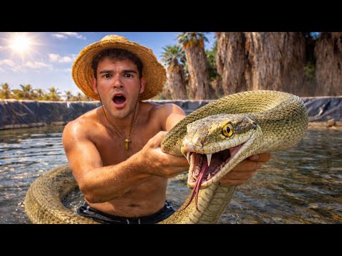 ¡Casi 2 METROS! Así Rescaté a la Serpiente más Grande de España de una Balsa...