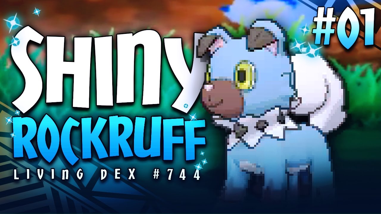 FIRST SUN & MOON SHINY! SHINY ROCKRUFF! - Shiny Living Dex 