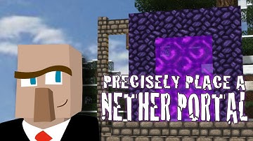 PRECISELY PLACE A NETHER PORTAL: A Minecraft How-To Video