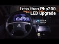 Palit LED ang Dashboard. Mitsubishi Adventure