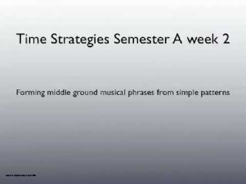 Middleground rhythmic structure