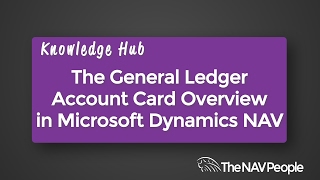 General Ledger Account Card Overview