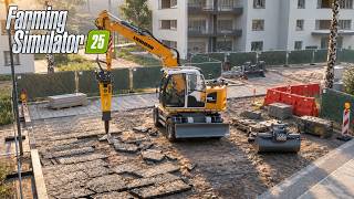 Demolishing the Old Asphalt! 🚧 | Liebherr 918 Compact 🚜 | FS25 Realistic Gameplay | DLSS5
