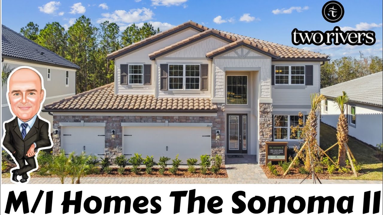 The Sonoma II floor plan by MI Homes | Shortgrass in Two Rivers Zephyrhills, FL