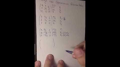 Cálculo del rango de una matriz, realizando operaciones elementales