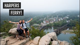Exploring Harper’s Ferry in West Virginia | Maryland Heights Overlook + historic sights!