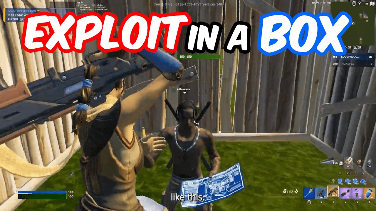 How to Hop in Someones Box in Fortnite! (Exploit) - YouTube