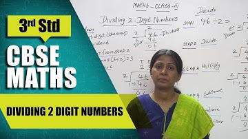 3rd Std CBSE Maths Syllabus | Dividing 2 Digit Numbers | CBSE Maths Part-88