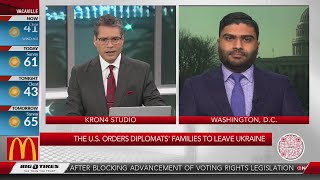 U.S. orders diplomats' families to leave Ukraine News