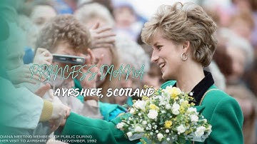 Princess Diana Meets the Public in Ayrshire, Scotland | 24 November 1992