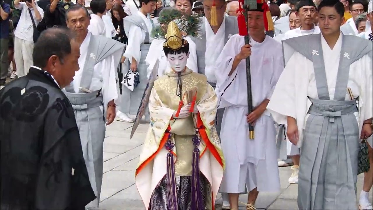 祇園祭 長刀鉾稚児社参 2024年 - YouTube