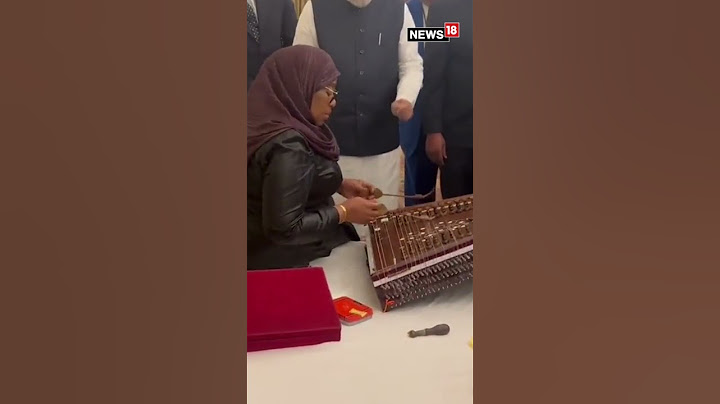 Pm Modi With Tanzanian President Samia Suluhu Hassan Tried Playing The Instrument Santoor | N18S
