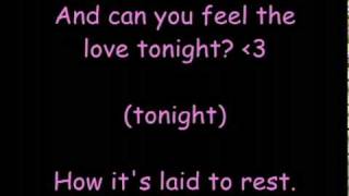Can You Feel the Love Tonight? by Elton John with lyrics!