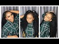 How to: Fulani braids with curls/half braids half crochet for beginners. #treadingfulanihair