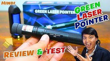 Green Laser Pointer Review Test Hindi | 303 Laser Pointer | Rechargeable | Bluetooth Military Laser