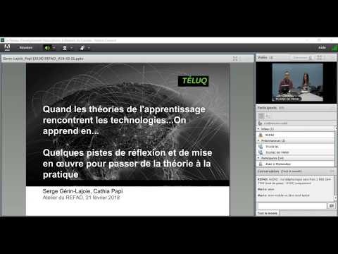 Quand les théories de l&rsquo;apprentissage rencontrent les technologies - Atelier REFAD 21 février 2018