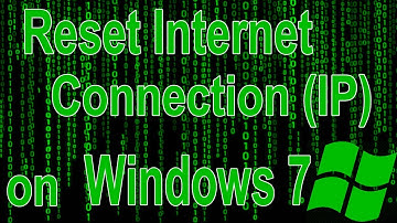 How to reset internet connection on windows 7