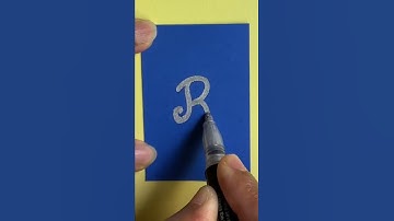 Writing A cursive Letter R✍️ | Quick and easy doodle ideas  | How to Draw A cursive Letter R