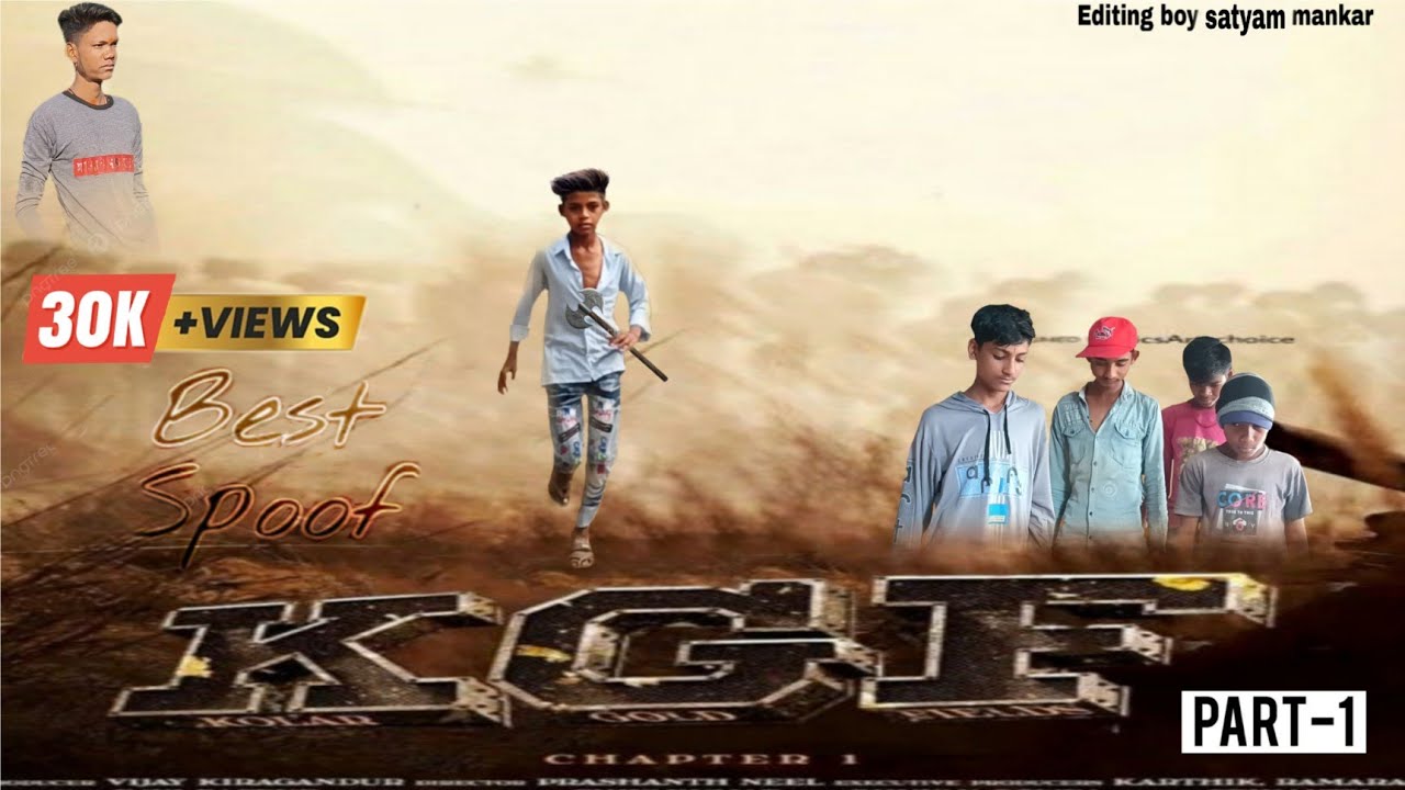 K.G.F chapter 1 movie scene spoof yash entry scene spoof  K.G.F movie best acting ( akhilesh Mankar