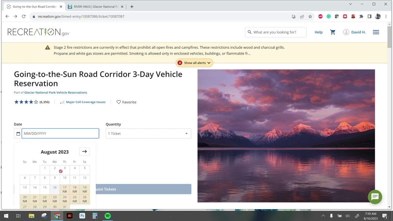 How to Book a Going to the Sun Road Vehicle Reservation Entry Ticket for Glacier National Park