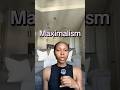 Let’s talk Maximalist styles that I love as a Minimalist. Full vid on my channel! ✨ #maximalist