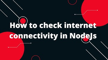 How to check internet connectivity in NodeJs