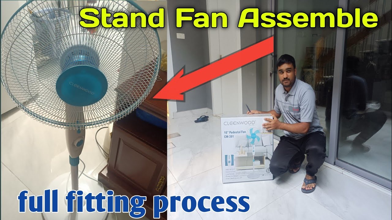 stand Fan Assemble/stand Fan fitting YouTube
