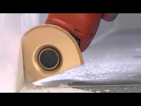 Removing tile grout without overlaps