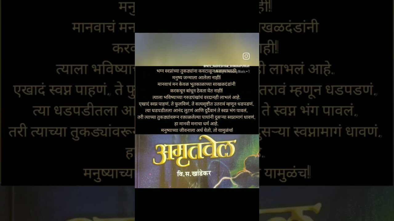 Amrutvel by V S khandekar 