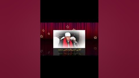 القارئ الشيخ شاهين محمد عبد الحميد المنياوي