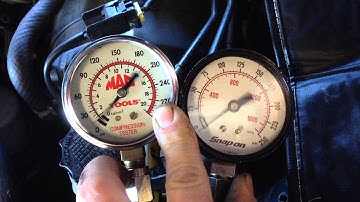 Bad apex seal on RX-7 rotary engine.