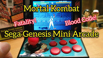 Mortal Kombat Gameplay on Sega Genesis Mini Arcade Game Machine! Kano
