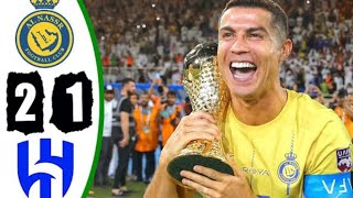 Ronaldo Unbelievable 2 Goals-Al Nasir Vs Ai Hilal 2-1 Credit By Syoutube