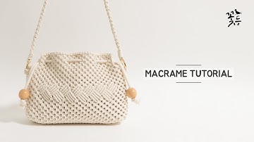 [Eng sub] Macrame bag tutorial #57