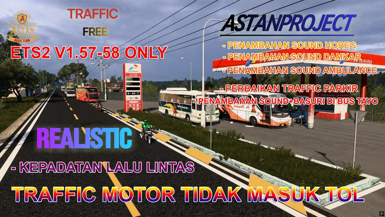 Share Traffic Realistic Es Campur Basuri V1.57-58 Only Free Euro truck Simulator 2