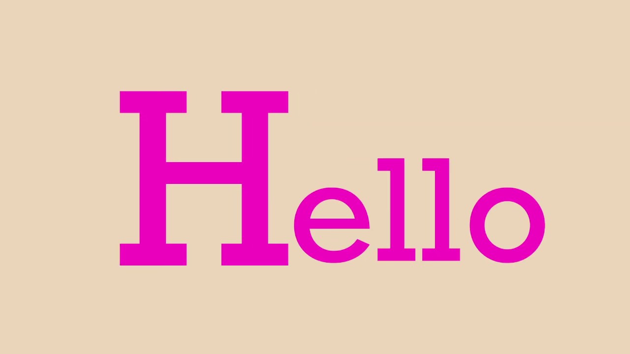 Capsule Hello 【AE】Capsule-Hello モーショングラフィックス - YouTube
