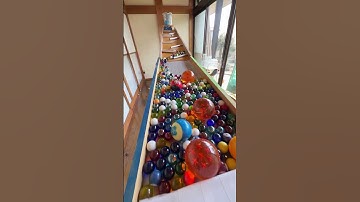 Marble Run (Large Funnel and Wave Machine Course) #1 #ASMR