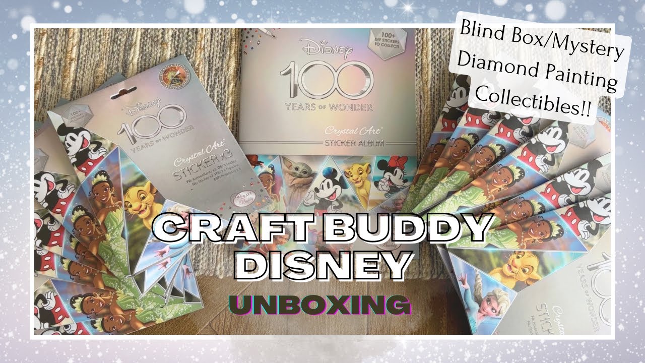 Unboxing TWELVE Disney Blind Box (Mystery) Packs! Diamond Painting Sticker  Collectibles! 