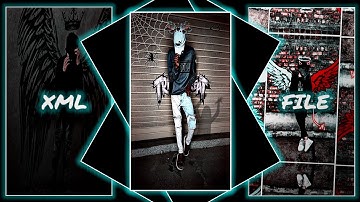 NEW ATTITUDE XML 😈✨ || NEW XML FILE 🌊⚡ || 3D XML FILE 🔥🌈 || ALIGHT MOTION XML FILE 💝🎀 || #xml