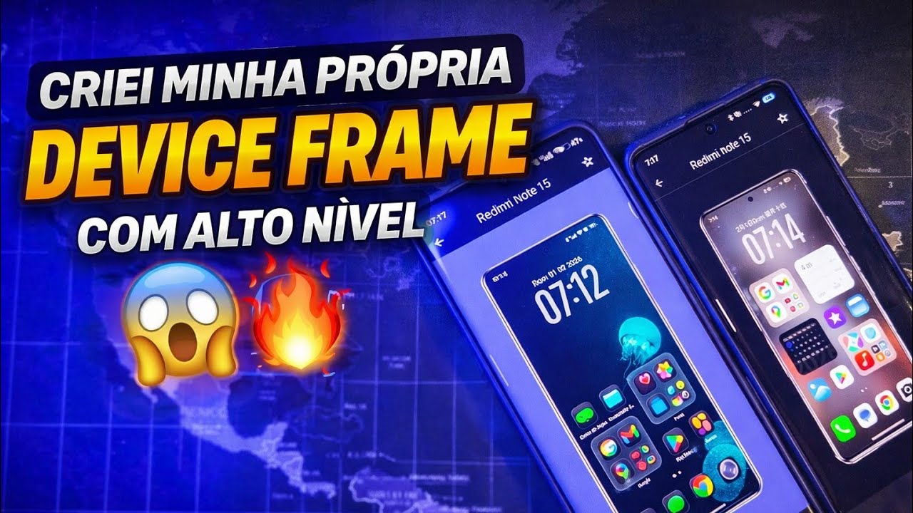 Criei a Device Frame PERFEITA para Redmi Note 15 e POCO X7 😱🔥 (Preview Insano)