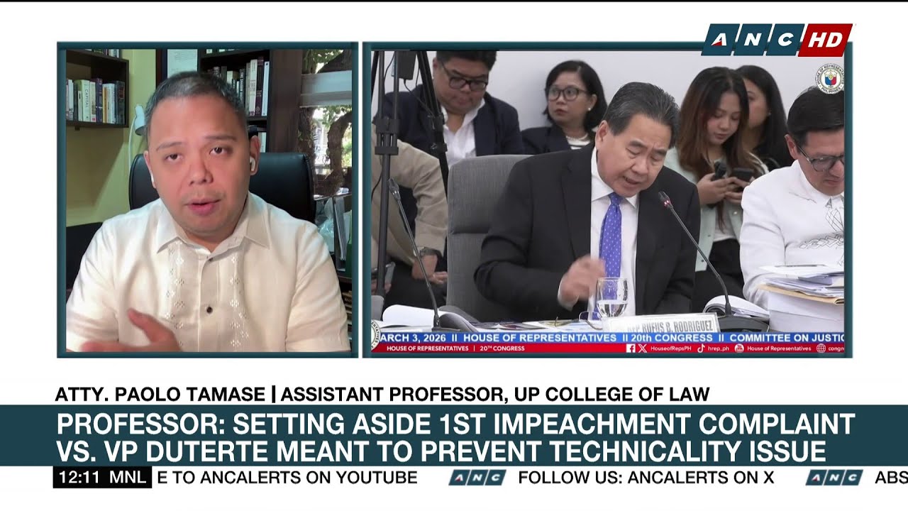 Professor: Setting aside 1st impeach rap vs. VP Duterte meant to prevent technicality issue | ANC