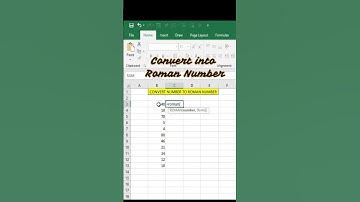 Convert to Roman Number in Excel #shorts #excel #exceltips #codewithmastertech