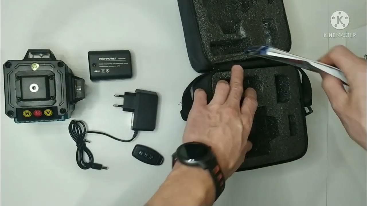 Лазерный уровень 12 лучей зелёный ProfiPower - YouTube