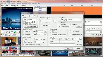 Basic Set Up Settings For MMSSTV