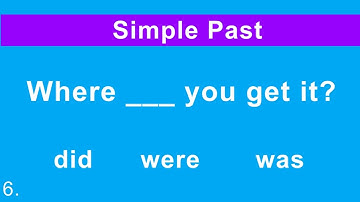 ESL Test Simple Past |English as a Second Language Grammar Test
