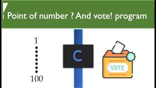 Points of number| C language| Vote coding| Programming channel
